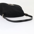 FENDI Mamma Baguette Shoulder Bag Nylon Black Silverep5493