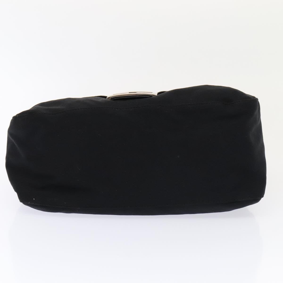 FENDI Mamma Baguette Shoulder Bag Nylon Black Silverep5493