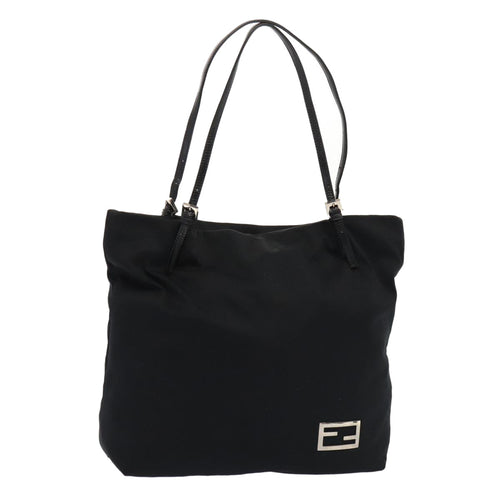 FENDI Tote Bag Nylon Black Silverep5506