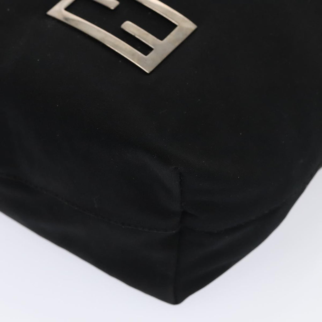 FENDI Tote Bag Nylon Black Silverep5506