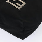 FENDI Tote Bag Nylon Black Silverep5506