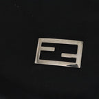 FENDI Tote Bag Nylon Black Silverep5506