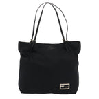 FENDI Tote Bag Nylon Black Silverep5506