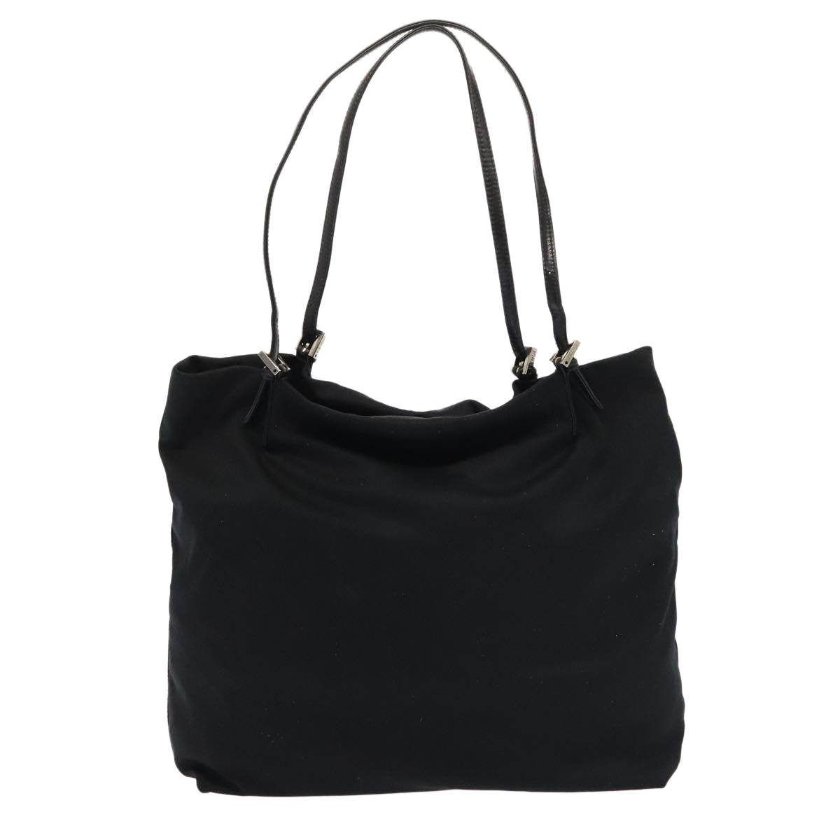 FENDI Tote Bag Nylon Black Silverep5506