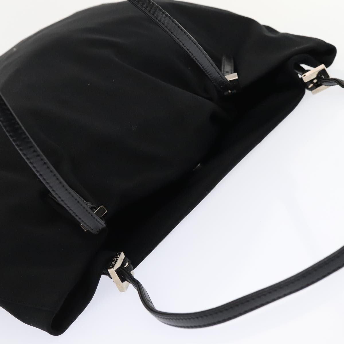 FENDI Tote Bag Nylon Black Silverep5506