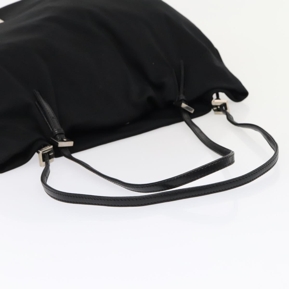 FENDI Tote Bag Nylon Black Silverep5506