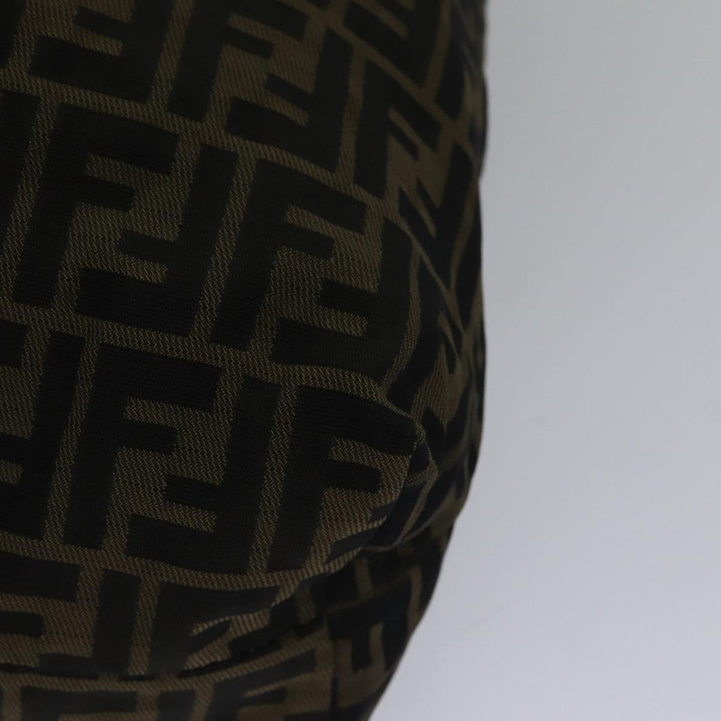 FENDI Zucca Canvas Tote Bag Brown Black goldep5516
