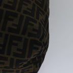 FENDI Zucca Canvas Tote Bag Brown Black goldep5516