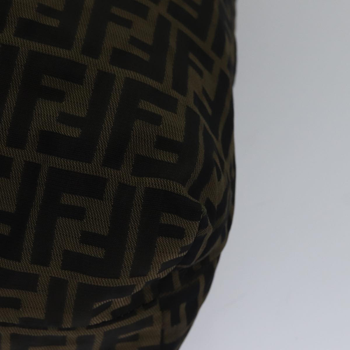 FENDI Zucca Canvas Tote Bag Brown Black goldep5516
