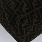 FENDI Zucca Canvas Tote Bag Brown Black goldep5516
