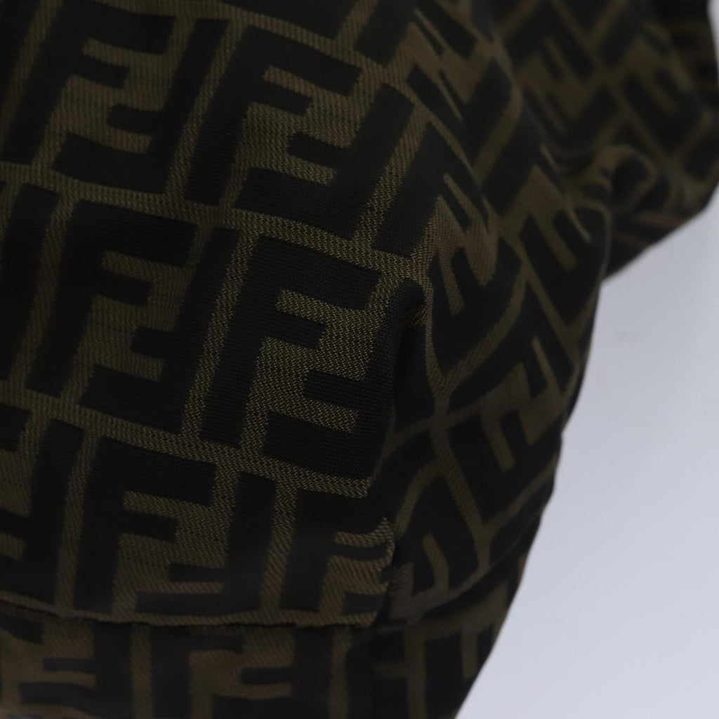 FENDI Zucca Canvas Tote Bag Brown Black goldep5516