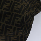 FENDI Zucca Canvas Tote Bag Brown Black goldep5516