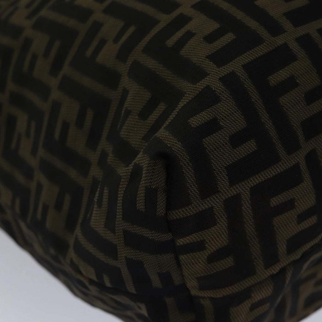 FENDI Zucca Canvas Tote Bag Brown Black goldep5516