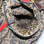 FENDI Zucca Canvas Tote Bag Brown Black goldep5516