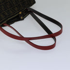FENDI Zucca Canvas Tote Bag Brown Black goldep5516