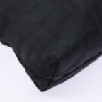 FENDI Zucca Canvas Shoulder Bag Black Silverep5578