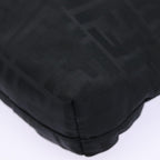 FENDI Zucca Canvas Shoulder Bag Black Silverep5578