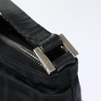 FENDI Zucca Canvas Shoulder Bag Black Silverep5578