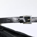 FENDI Zucca Canvas Shoulder Bag Black Silverep5578