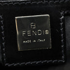 FENDI Zucca Canvas Shoulder Bag Black Silverep5578