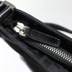 FENDI Zucca Canvas Shoulder Bag Black Silverep5578