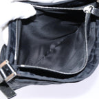 FENDI Zucca Canvas Shoulder Bag Black Silverep5578