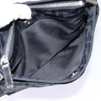 FENDI Zucca Canvas Shoulder Bag Black Silverep5578