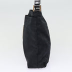 FENDI Zucca Canvas Shoulder Bag Black Silverep5578