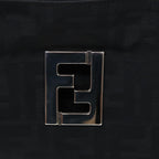 FENDI Zucca Canvas Shoulder Bag Silver Blackep5725