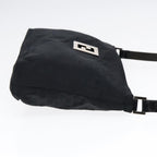 FENDI Zucca Canvas Shoulder Bag Silver Blackep5725