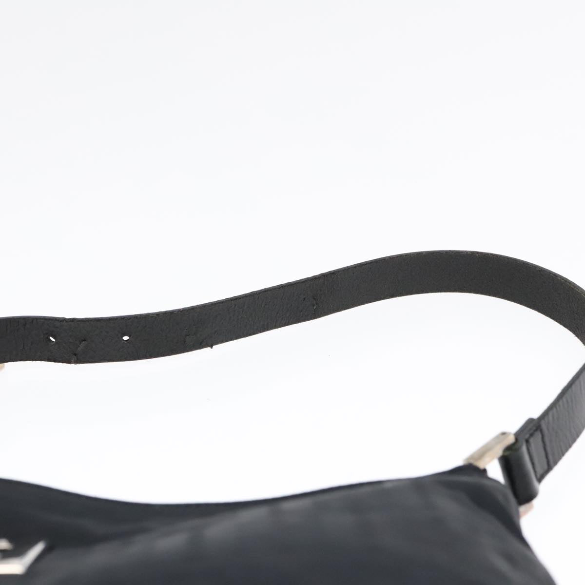 FENDI Zucca Canvas Shoulder Bag Silver Blackep5725