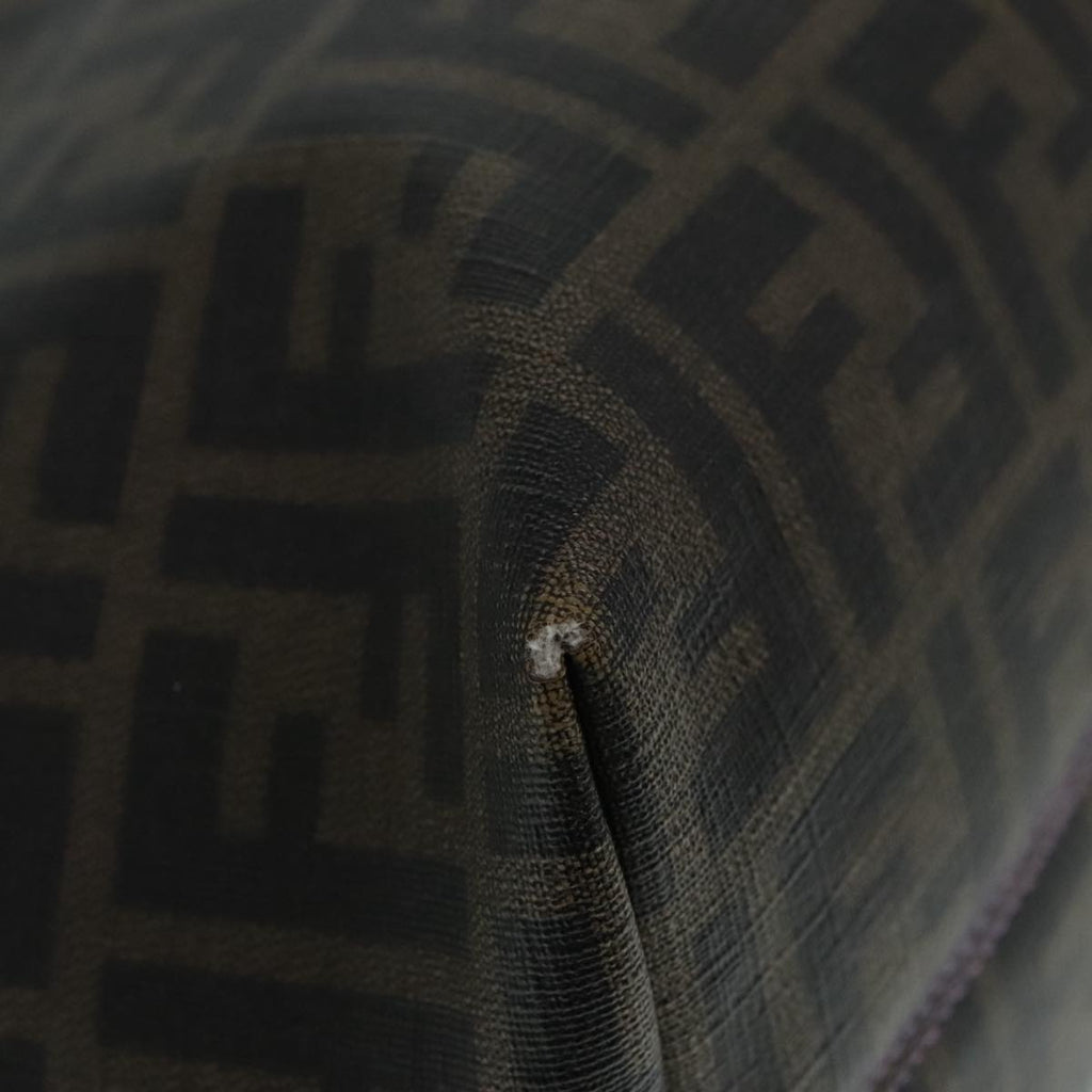 FENDI Zucca Canvas Tote Bag Brown Black Silverep5784
