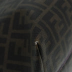 FENDI Zucca Canvas Tote Bag Brown Black Silverep5784