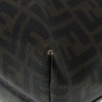 FENDI Zucca Canvas Tote Bag Brown Black Silverep5784
