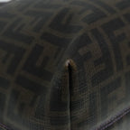 FENDI Zucca Canvas Tote Bag Brown Black Silverep5784