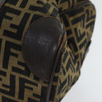FENDI Zucca Canvas Boston Bag Brown Blackep5847