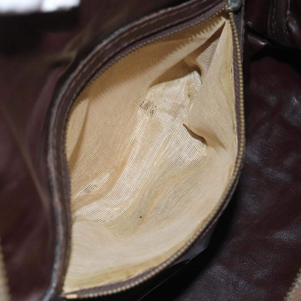 FENDI Zucca Canvas Boston Bag Brown Blackep5847