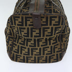 FENDI Zucca Canvas Boston Bag Brown Blackep5847