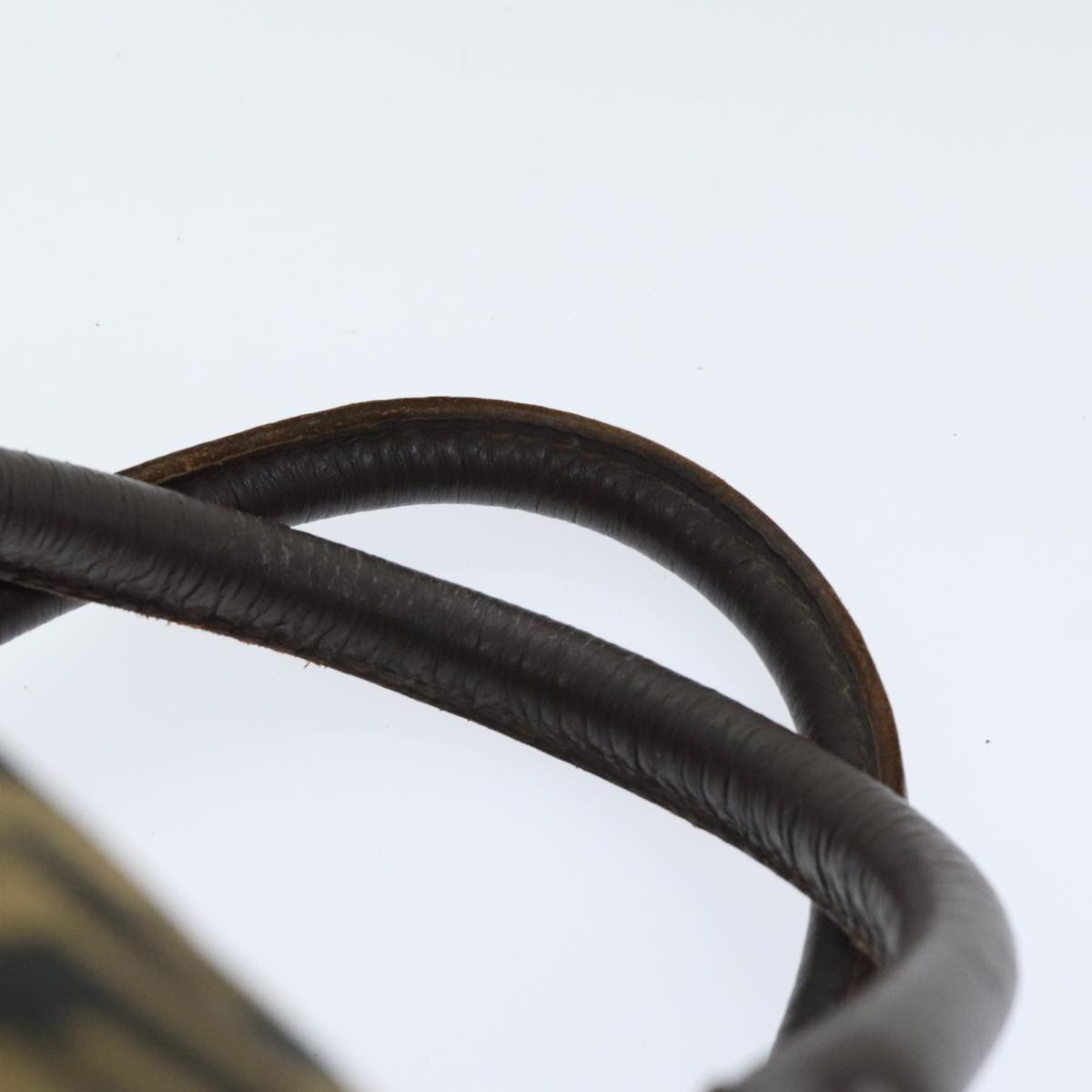 FENDI Zucca Canvas Boston Bag Brown Blackep5847