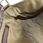 FENDI Zucca Canvas Shoulder Bag Brown Black Goldep5919