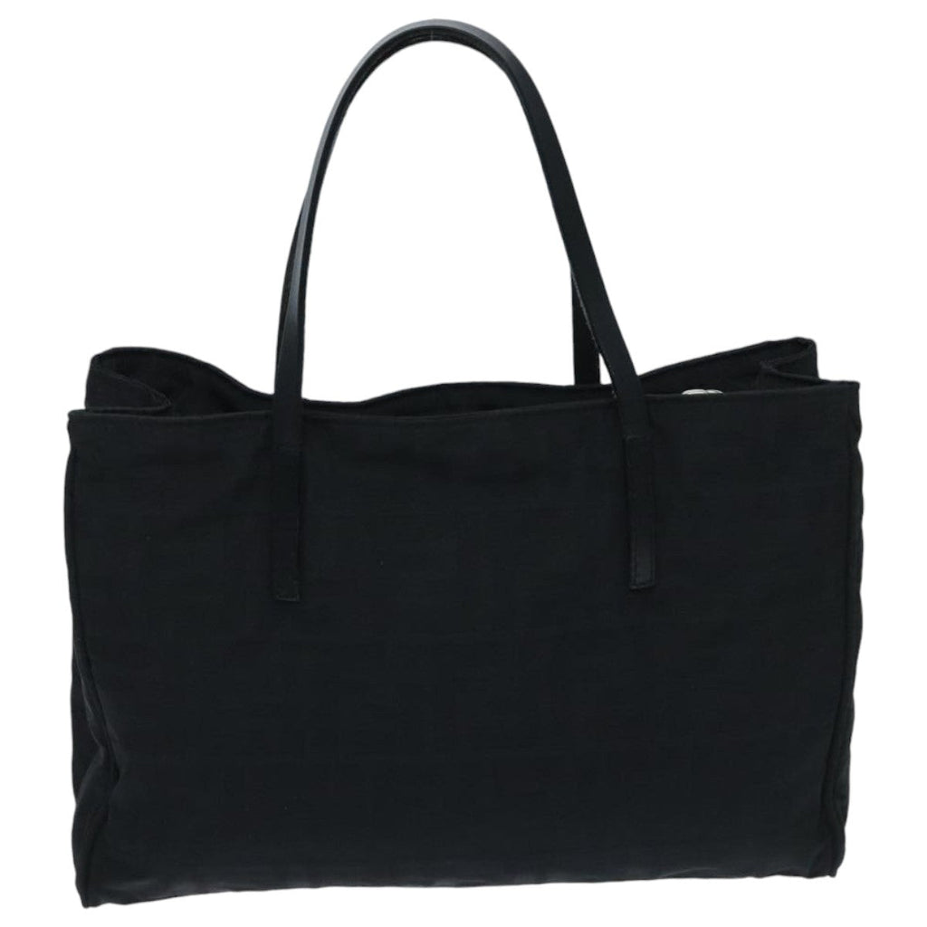 FENDI Zucca Canvas Hand Bag Black Silverep5941