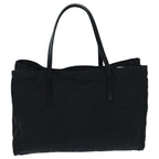 FENDI Zucca Canvas Hand Bag Black Silverep5941