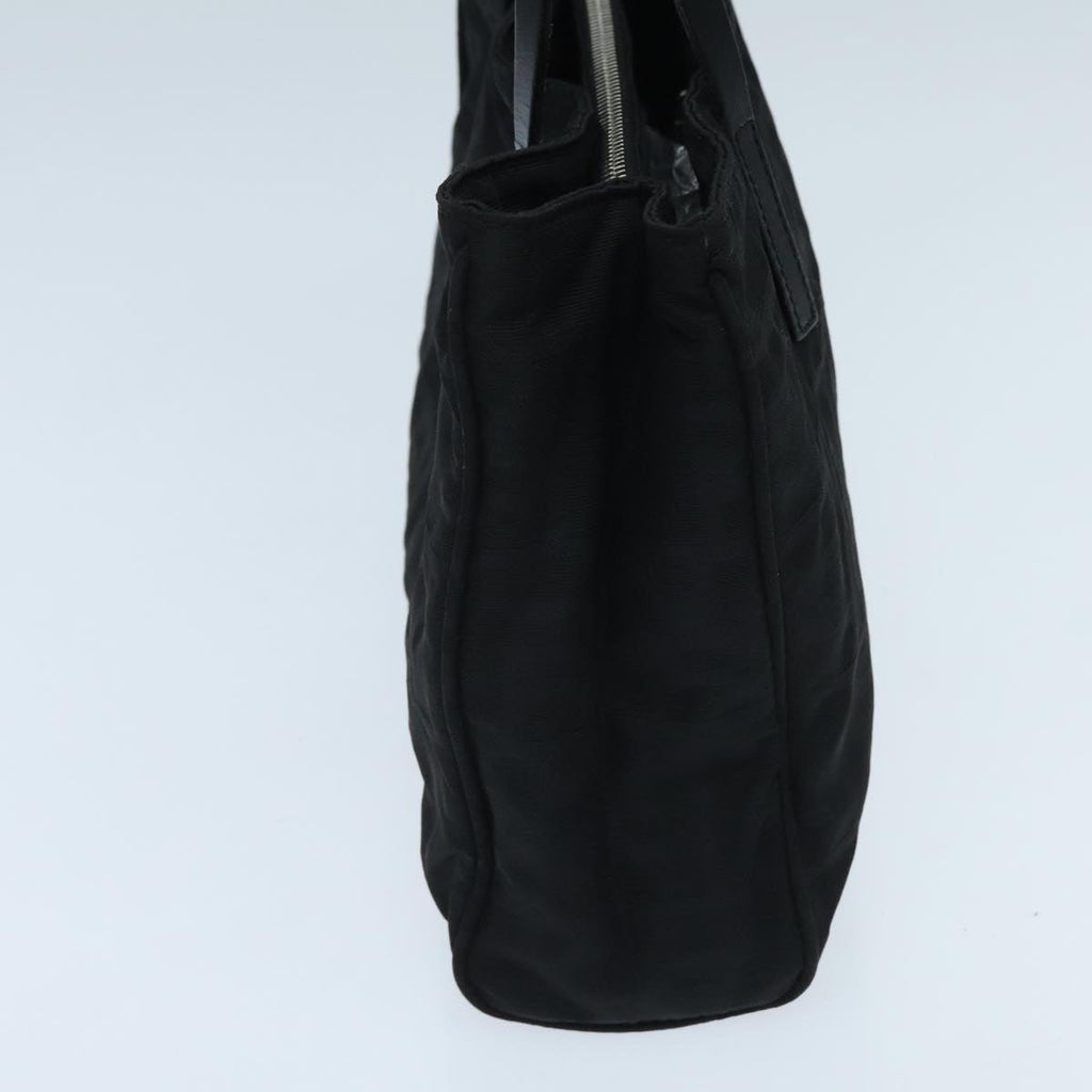 FENDI Zucca Canvas Hand Bag Black Silverep5941