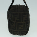 FENDI Zucca Canvas Hand Bag Brown Blackep5977