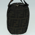 FENDI Zucca Canvas Hand Bag Brown Blackep5977