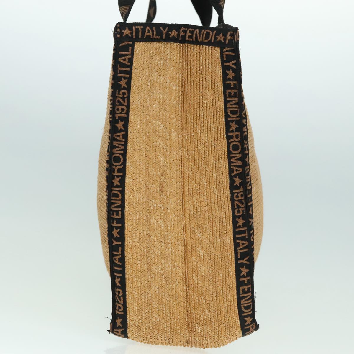 FENDI Tote Bag Straw Beigeep5982