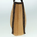 FENDI Tote Bag Straw Beigeep5982