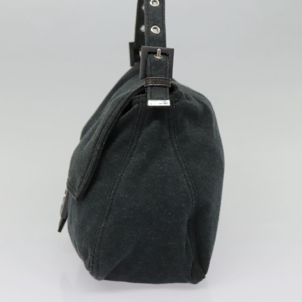 FENDI Mamma bucket Hand Bag Canvas Grayep6034