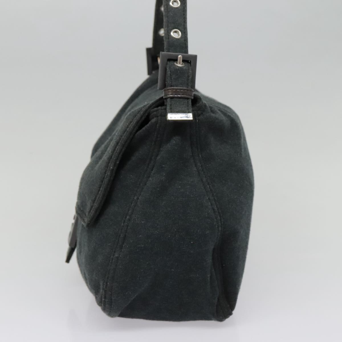 FENDI Mamma bucket Hand Bag Canvas Grayep6034