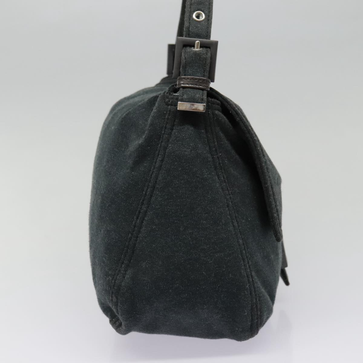 FENDI Mamma bucket Hand Bag Canvas Grayep6034